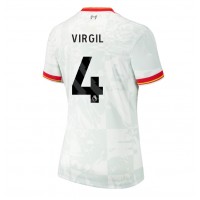 Liverpool Virgil van Dijk #4 Tretí Ženy futbalový dres 2024-25 Krátky Rukáv